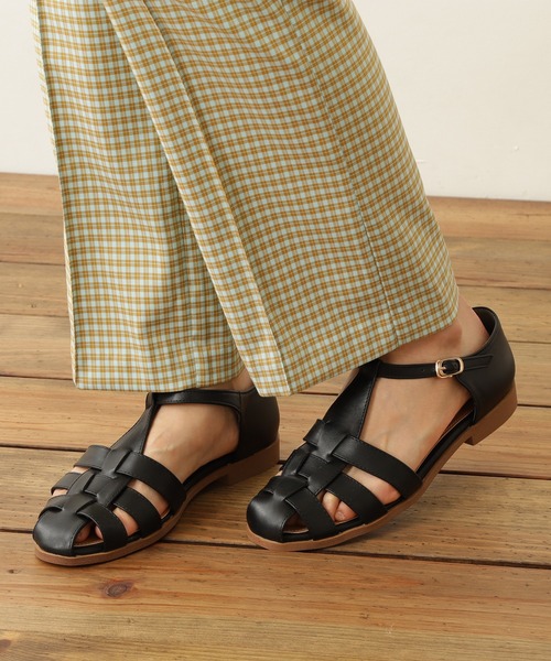 N.(N. Natural Beauty Basic)(エヌエヌナチュラルビューティーベーシック)の「◆グルカサンダル(サンダル・レディース・ホワイト/ブラック・23.5/24.5)」の15枚目の写真