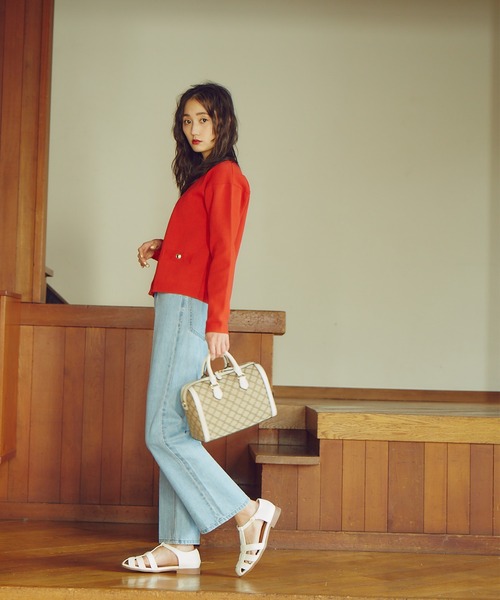 N.(N. Natural Beauty Basic)(エヌエヌナチュラルビューティーベーシック)の「◆グルカサンダル(サンダル・レディース・ホワイト/ブラック・23.5/24.5)」の12枚目の写真