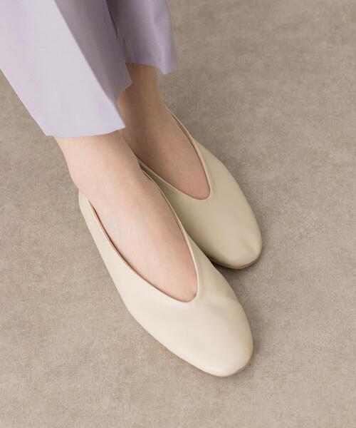 RODE SKO（ロデスコ）の「『MADE IN JAPAN』やわらかフラットシューズ（パンプス・レディース・グリーン/ブラック/ナチュラル・37/36/38）」の3枚目の写真