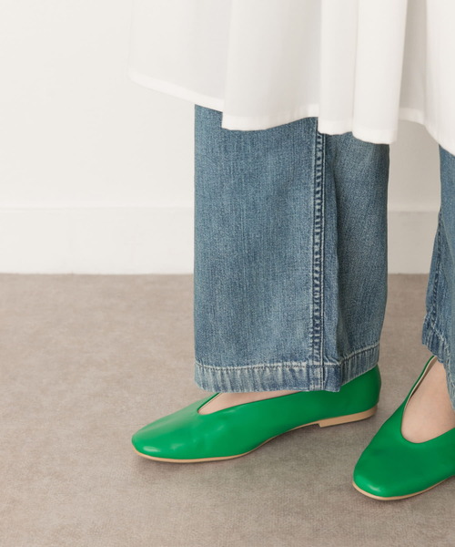 RODE SKO（ロデスコ）の「『MADE IN JAPAN』やわらかフラットシューズ（パンプス・レディース・グリーン/ブラック/ナチュラル・37/36/38）」の15枚目の写真
