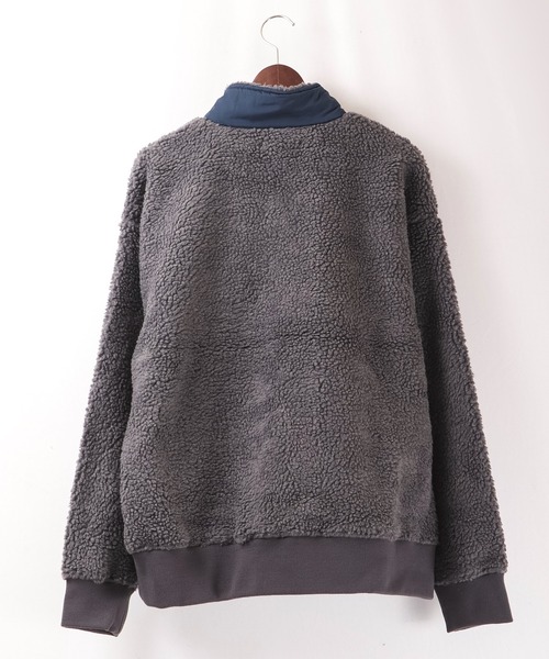 House of Blues（ハウスオブブルース）の「ボア配色切替ハーフZIPプルオーバー（スウェット・メンズ・ブラック/ネイビー/グレー・M/L）」の11枚目の写真