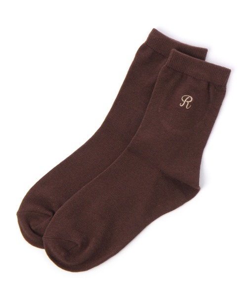 repipi armario（レピピ アルマリオ）の「サイド刺繍ソックス（ソックス/靴下・キッズ・ホワイト/グリーン系その他/グレー/ベージュ/ダークブラウン/ブラック系その他・FREE）」の5枚目の写真