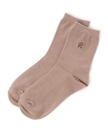 サイド刺繍ソックス