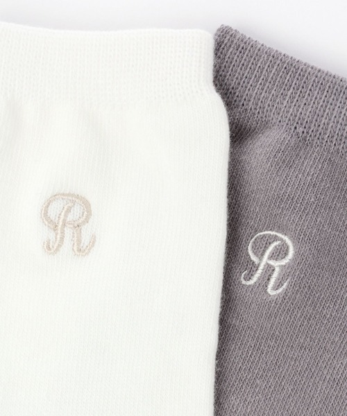 repipi armario（レピピ アルマリオ）の「サイド刺繍ソックス（ソックス/靴下・キッズ・ホワイト/グリーン系その他/グレー/ベージュ/ダークブラウン/ブラック系その他・FREE）」の10枚目の写真