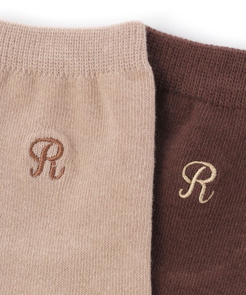 repipi armario（レピピ アルマリオ）の「サイド刺繍ソックス（ソックス/靴下・キッズ・ホワイト/グリーン系その他/グレー/ベージュ/ダークブラウン/ブラック系その他・FREE）」の9枚目の写真