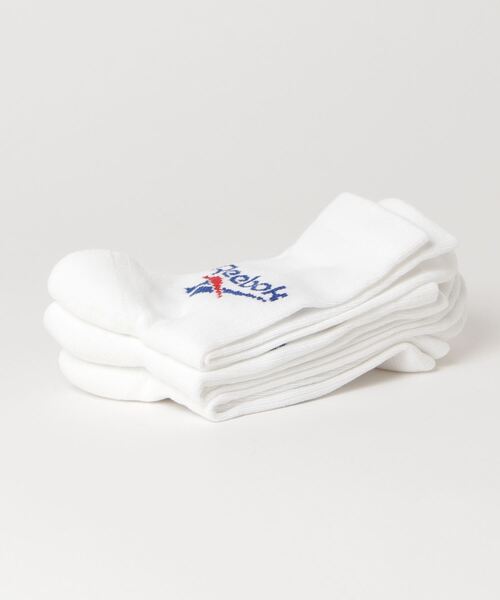 Reebok（リーボック）の「クラシック クルー ソックス 3足組 / Classics Crew Socks 3 Pairs（ソックス/靴下・メンズ・ブラック/ホワイト×グレー/ホワイト・SMALL/MEDIUM/LARGE/X-LARGE）」の7枚目の写真