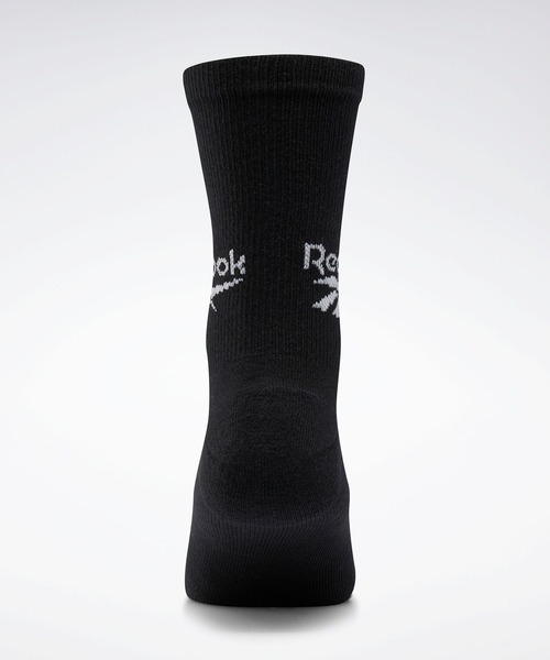 Reebok（リーボック）の「クラシック クルー ソックス 3足組 / Classics Crew Socks 3 Pairs（ソックス/靴下・メンズ・ブラック/ホワイト×グレー/ホワイト・SMALL/MEDIUM/LARGE/X-LARGE）」の4枚目の写真