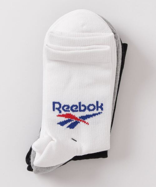 Reebok（リーボック）の「クラシック クルー ソックス 3足組 / Classics Crew Socks 3 Pairs（ソックス/靴下・メンズ・ブラック/ホワイト×グレー/ホワイト・SMALL/MEDIUM/LARGE/X-LARGE）」の12枚目の写真