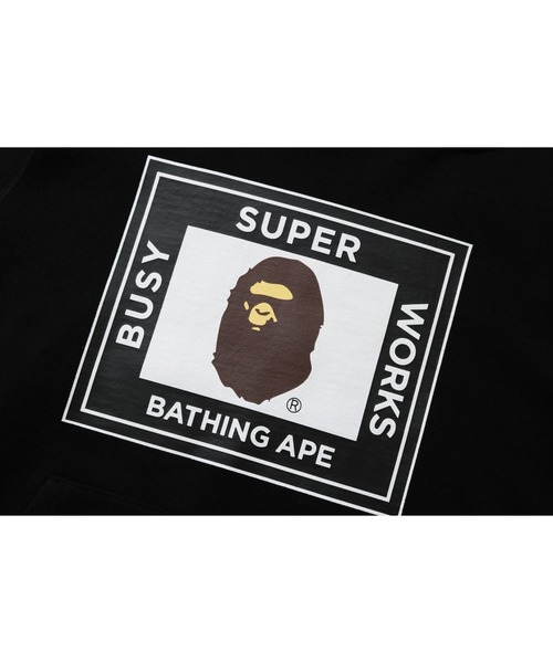 A BATHING APE（アベイシングエイプ）の「SUPER BUSY WORKS PULLOVER HOODIE M（パーカー・メンズ・ブラック/グレー/パープル・SMALL/MEDIUM/XX-LARGE/LARGE/X-LARGE）」の4枚目の写真