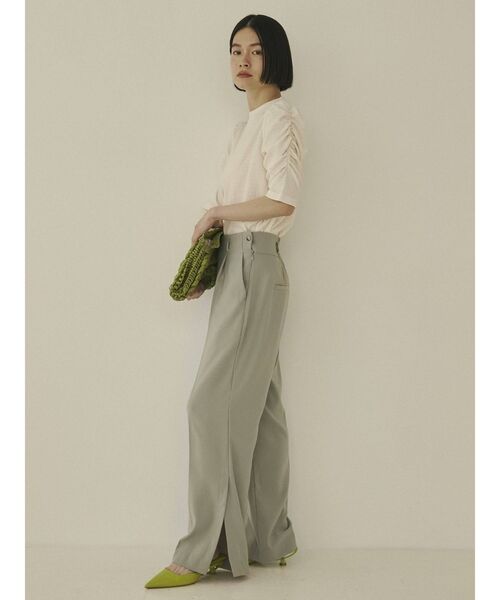 COTORICA（コトリカ）の「5分袖パワショルカットソー（Tシャツ/カットソー・レディース・ブラック/オフホワイト/イエロー・FREE）」の14枚目の写真