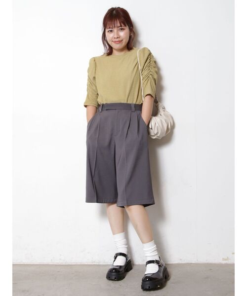 COTORICA（コトリカ）の「5分袖パワショルカットソー（Tシャツ/カットソー・レディース・ブラック/オフホワイト/イエロー・FREE）」の21枚目の写真