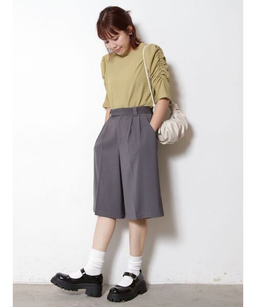 COTORICA（コトリカ）の「5分袖パワショルカットソー（Tシャツ/カットソー・レディース・ブラック/オフホワイト/イエロー・FREE）」の20枚目の写真