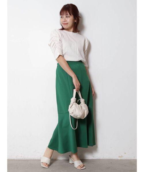 COTORICA（コトリカ）の「5分袖パワショルカットソー（Tシャツ/カットソー・レディース・ブラック/オフホワイト/イエロー・FREE）」の17枚目の写真