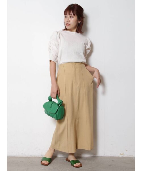 COTORICA（コトリカ）の「5分袖パワショルカットソー（Tシャツ/カットソー・レディース・ブラック/オフホワイト/イエロー・FREE）」の15枚目の写真