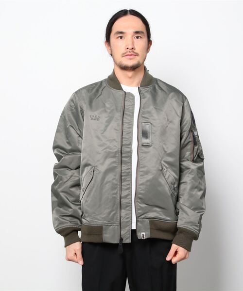 A BATHING APE（アベイシングエイプ）の「URSUS NYLON LOOSE FIT MA-1 