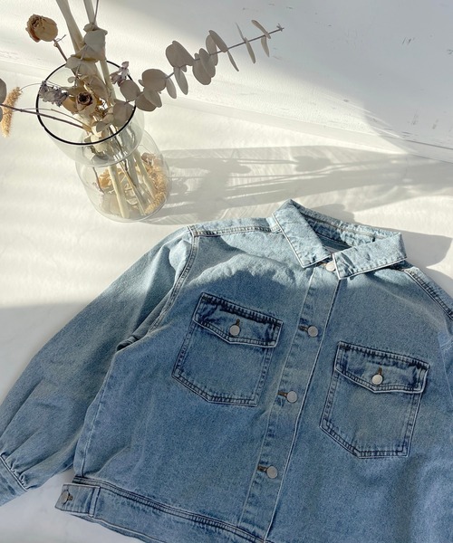 AS KNOW AS plus（アズノゥアズプラス）の「ダブルポケットカジっとジャケット（その他アウター・レディース・ブラック/オフホワイト/カーキ/ケミカルウォッシュ/ライトグリーン・FREE）」の5枚目の写真