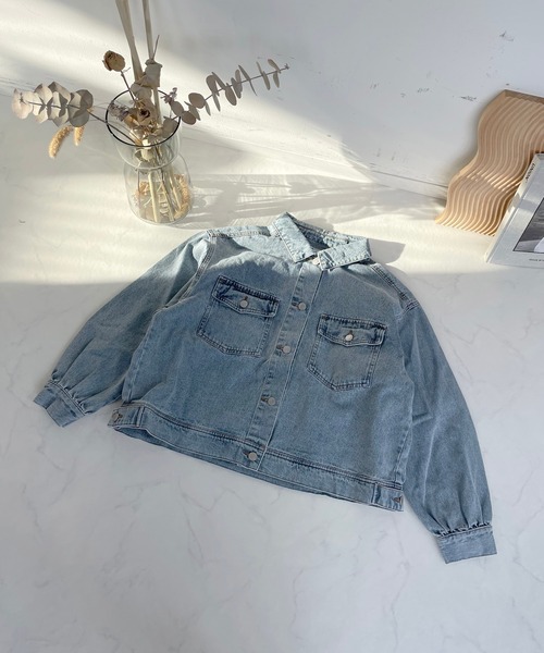 AS KNOW AS plus（アズノゥアズプラス）の「ダブルポケットカジっとジャケット（その他アウター・レディース・ブラック/オフホワイト/カーキ/ケミカルウォッシュ/ライトグリーン・FREE）」の9枚目の写真