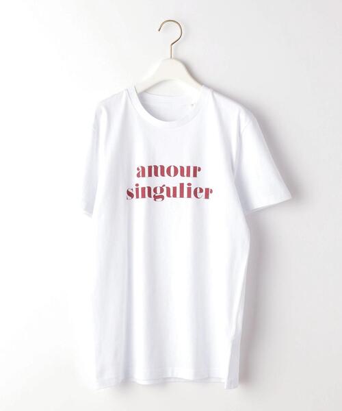 <amoursingulier(アムールサンギュリエ)>amoursingulierTシャツ<SelectbyEMMELREFINES>