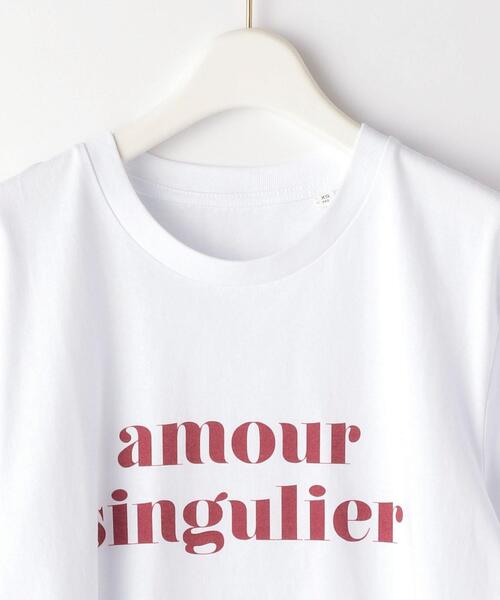 <amoursingulier(アムールサンギュリエ)>amoursingulierTシャツ<SelectbyEMMELREFINES>