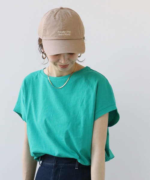 Simplicite(サンプリシテ)の「Embroidery Cap◆(キャップ・レディース・チャコールグレー/ベージュ/ネイビー/ブルー・FREE)」の3枚目の写真