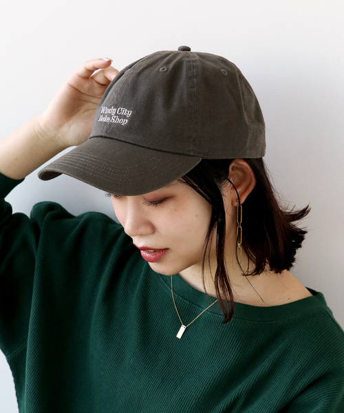 Simplicite(サンプリシテ)の「Embroidery Cap◆(キャップ・レディース・チャコールグレー/ベージュ/ネイビー/ブルー・FREE)」の2枚目の写真
