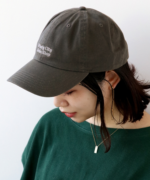 Simplicite(サンプリシテ)の「Embroidery Cap◆(キャップ・レディース・チャコールグレー/ベージュ/ネイビー/ブルー・FREE)」の7枚目の写真