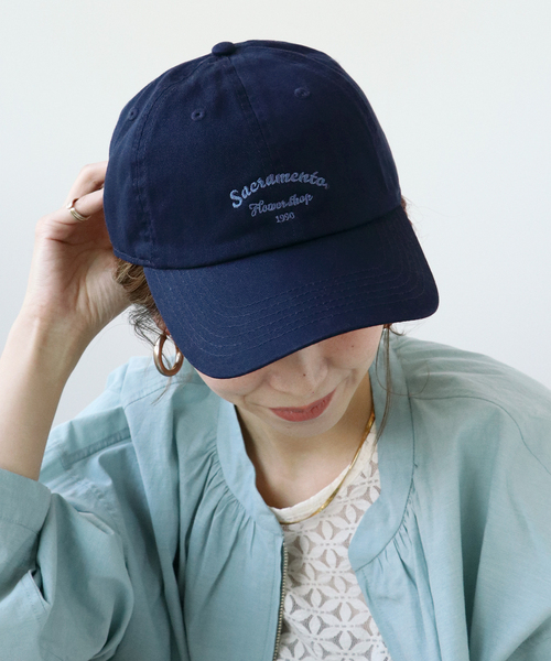 Simplicite(サンプリシテ)の「Embroidery Cap◆(キャップ・レディース・チャコールグレー/ベージュ/ネイビー/ブルー・FREE)」の15枚目の写真