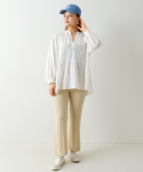 Simplicite(サンプリシテ)の「Embroidery Cap◆(キャップ・レディース・チャコールグレー/ベージュ/ネイビー/ブルー・FREE)」の18枚目の写真