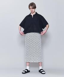 【新品】6(ROKU) LOOP JACQUARD SKIRT 6（ロク）の「＜6(ROKU)＞LOOP JACQUARD SKIRT/スカート
