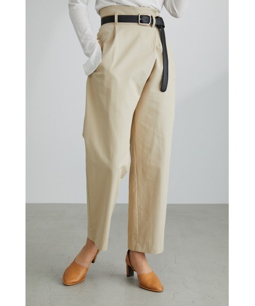 STYLEMIXER（スタイルミキサー）の「ハイウエストラップチノパンツ（チノパンツ・レディース・ベージュ/イエロー/ネイビー・SMALL/MEDIUM）」の6枚目の写真