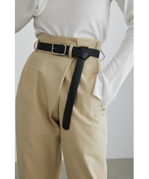 STYLEMIXER（スタイルミキサー）の「ハイウエストラップチノパンツ（チノパンツ・レディース・ベージュ/イエロー/ネイビー・SMALL/MEDIUM）」の7枚目の写真