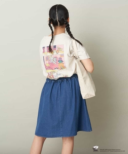 a.v.v（アーヴェヴェ）の「[100-130]トムとジェリーコラボプリントTシャツ（Tシャツ/カットソー・キッズ・ホワイト/ライトパープル/ミント/ベージュ・110/130/120/100）」の15枚目の写真