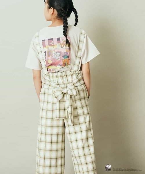 a.v.v（アーヴェヴェ）の「[100-130]トムとジェリーコラボプリントTシャツ（Tシャツ/カットソー・キッズ・ホワイト/ライトパープル/ミント/ベージュ・110/130/120/100）」の16枚目の写真