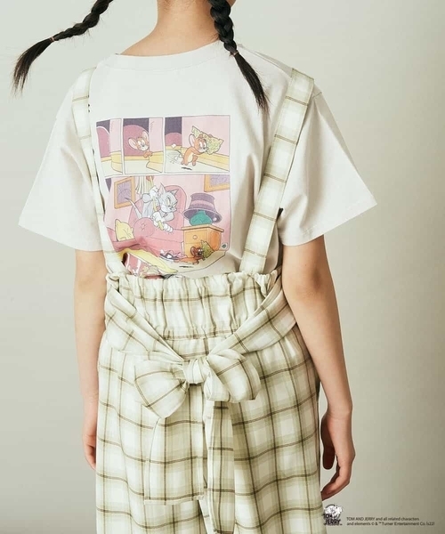 a.v.v（アーヴェヴェ）の「[100-130]トムとジェリーコラボプリントTシャツ（Tシャツ/カットソー・キッズ・ホワイト/ライトパープル/ミント/ベージュ・110/130/120/100）」の17枚目の写真