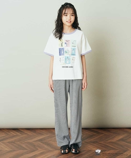a.v.v（アーヴェヴェ）の「[100-130]トムとジェリーコラボプリントTシャツ（Tシャツ/カットソー・キッズ・ホワイト/ライトパープル/ミント/ベージュ・110/130/120/100）」の19枚目の写真