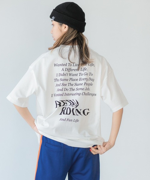 PBLIM(ページボーイリム)の「【PAGEBOYLIM】クールメッセージT(Tシャツ/カットソー・レディース・ブラック/オフホワイト/イエロー・MEDIUM/LARGE)」の2枚目の写真