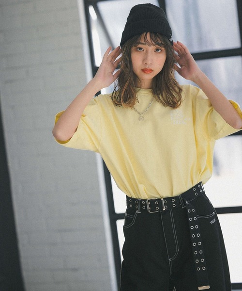 PBLIM(ページボーイリム)の「【PAGEBOYLIM】クールメッセージT(Tシャツ/カットソー・レディース・ブラック/オフホワイト/イエロー・MEDIUM/LARGE)」の6枚目の写真