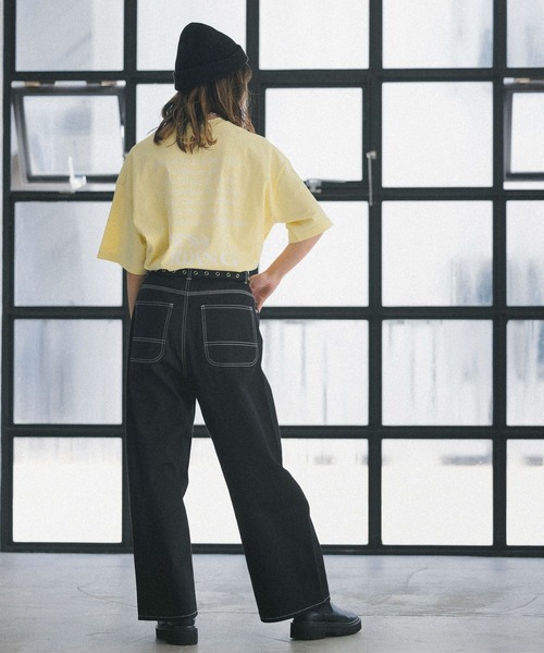 PBLIM(ページボーイリム)の「【PAGEBOYLIM】クールメッセージT(Tシャツ/カットソー・レディース・ブラック/オフホワイト/イエロー・MEDIUM/LARGE)」の8枚目の写真