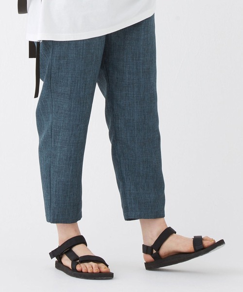 KRIFF MAYER Lady's Collection（クリフメイヤーレディースコレクション）の「プリペラ風クロップドゆるパンツ（その他パンツ・レディース・カラフル/ベージュ/チャコール/グリーン/ブルー・MEDIUM/LARGE）」の4枚目の写真