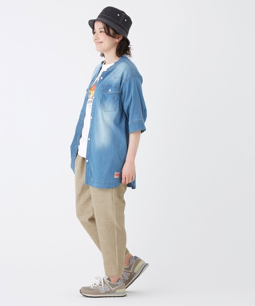 KRIFF MAYER Lady's Collection（クリフメイヤーレディースコレクション）の「プリペラ風クロップドゆるパンツ（その他パンツ・レディース・カラフル/ベージュ/チャコール/グリーン/ブルー・MEDIUM/LARGE）」の15枚目の写真