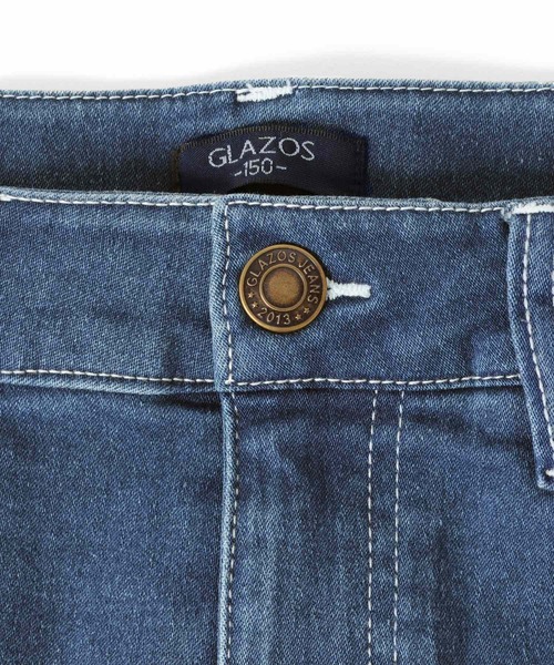 GLAZOS（グラソス）の「[スリム]スーパーストレッチデニム・5ポケットパンツ（デニムパンツ・キッズ・ブラック/インディゴブルー/ブルー・130cm/140cm/150cm/160cm/170cm）」の11枚目の写真