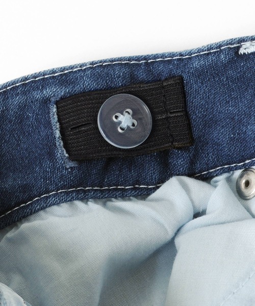 GLAZOS（グラソス）の「[スリム]スーパーストレッチデニム・5ポケットパンツ（デニムパンツ・キッズ・ブラック/インディゴブルー/ブルー・130cm/140cm/150cm/160cm/170cm）」の5枚目の写真