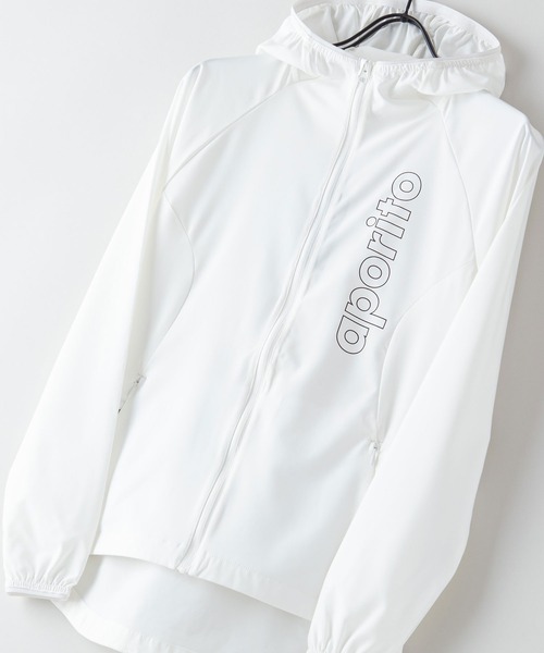 JEANS MATE(ジーンズメイト)の「【APORITO/アポリト】速乾素材ストレッチパーカー レディースサイズ(パーカー・レディース・ブルー系その他/ブラック/ホワイト・MEDIUM/LARGE)」の2枚目の写真