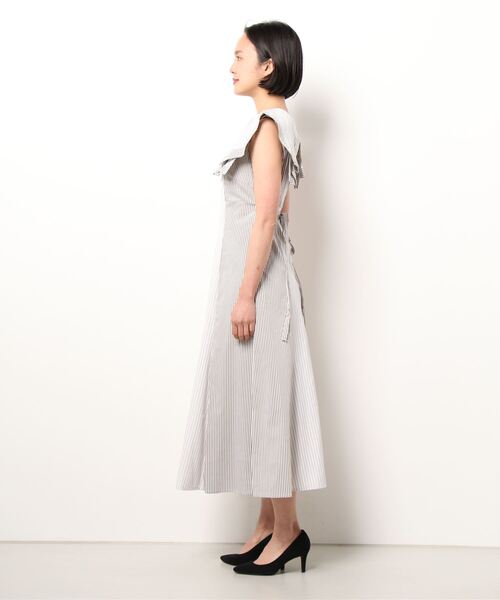 POLO×Rirandture コラボ　ストライプ ノースリーブワンピース Rirandture（リランドチュール）の「ストライプコンビワンピース