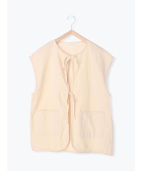 ehka sopo（エヘカソポ）の「キルトステッチベスト（ベスト・レディース・ブラック/カーキ/キナリ・ﾌﾘ-）」の16枚目の写真