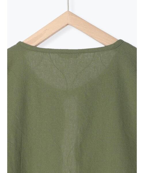 ehka sopo（エヘカソポ）の「キルトステッチベスト（ベスト・レディース・ブラック/カーキ/キナリ・ﾌﾘ-）」の21枚目の写真