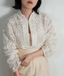 lawgy | neck arrange lace tops(Tシャツ/カットソー)