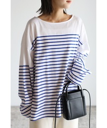 Bonjour Sagan | 【2022 S/S 新作】パネルボーダーカットソー(Tシャツ/カットソー)