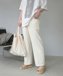 【c.u.l:w】ツイルセンタープレススラックス culwz22ss007