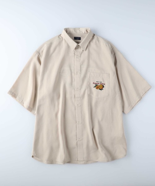 BACK NUMBER（バックナンバー）の「【BACK NUMBER】刺繍レギュラー半袖シャツ（シャツ/ブラウス・メンズ・グリーン/キナリ・XL/L/M）」の11枚目の写真